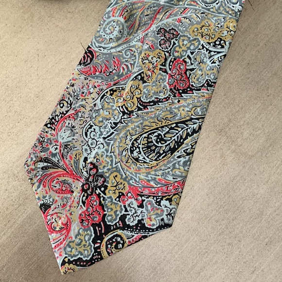 Silk multicolor tie - Picture 2 of 4